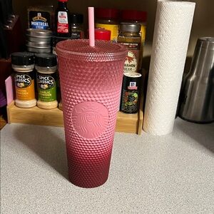 Starbucks Ombre Pink Textured Tumbler